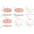 Jeu de 4 plaquettes de frein avant TRW GDB3371 - Visuel 1
