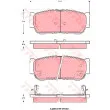 Jeu de 4 plaquettes de frein arrière TRW GDB3413 - Visuel 1