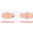 Jeu de 4 plaquettes de frein avant TRW GDB3428 - Visuel 1