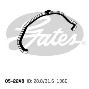 Durite de radiateur GATES 05-2249