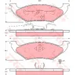 Jeu de 4 plaquettes de frein arrière TRW GDB4045 - Visuel 1
