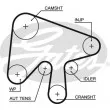 Kit de distribution GATES K015630XS - Visuel 2