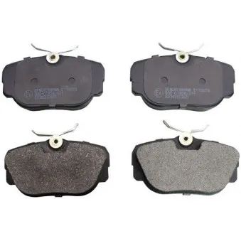 Jeu de 4 plaquettes de frein avant DENCKERMANN B110059