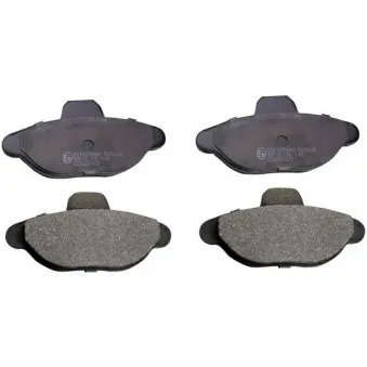Jeu de 4 plaquettes de frein avant DENCKERMANN B110166
