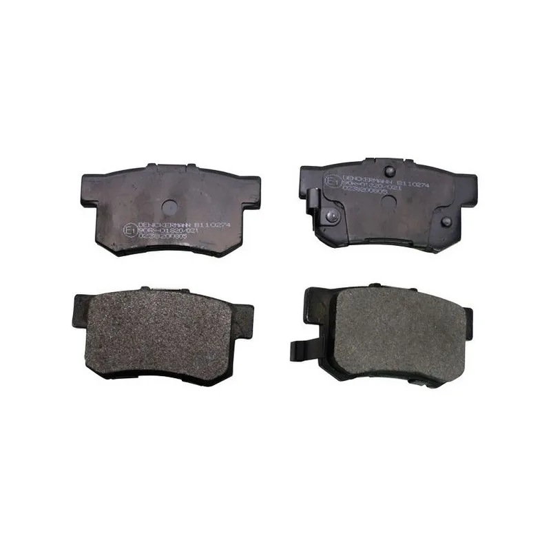 Jeu de 4 plaquettes de frein arrière DENCKERMANN B110274