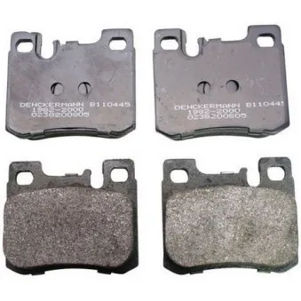 Jeu de 4 plaquettes de frein arrière DENCKERMANN B110445