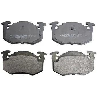 Jeu de 4 plaquettes de frein arrière DENCKERMANN B110589