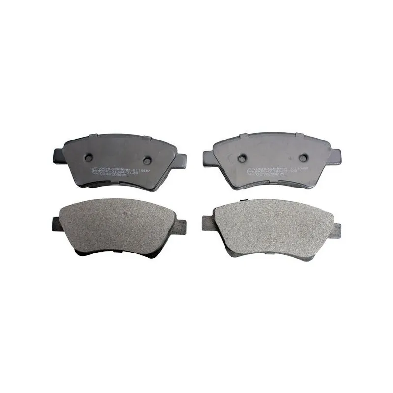 Jeu de 4 plaquettes de frein avant DENCKERMANN B110657