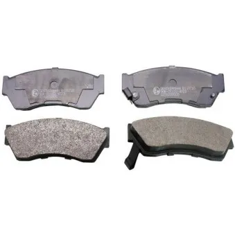 Jeu de 4 plaquettes de frein avant DENCKERMANN B110710