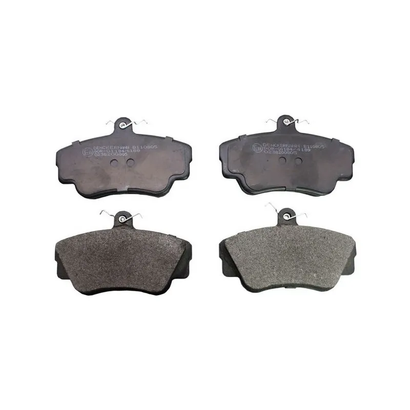 Jeu de 4 plaquettes de frein avant DENCKERMANN B110805