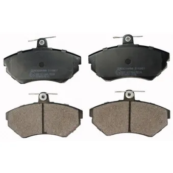 Jeu de 4 plaquettes de frein avant DENCKERMANN B110867