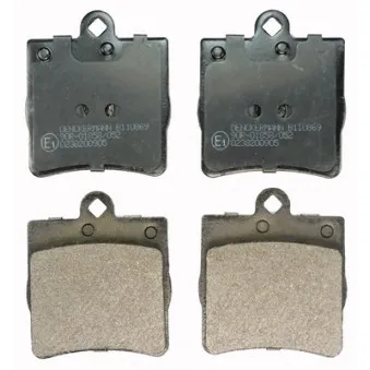 Jeu de 4 plaquettes de frein arrière DENCKERMANN B110869