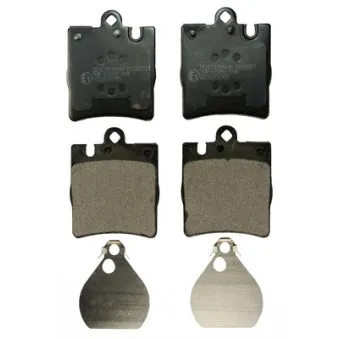 Jeu de 4 plaquettes de frein arrière DENCKERMANN B110877