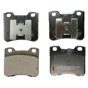 Jeu de 4 plaquettes de frein avant DENCKERMANN B110885
