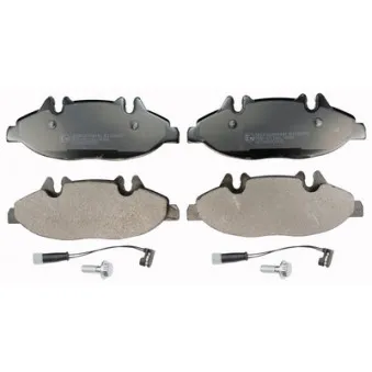 Jeu de 4 plaquettes de frein avant DENCKERMANN B110892