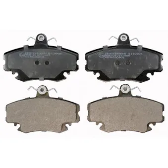 Jeu de 4 plaquettes de frein avant DENCKERMANN B110904