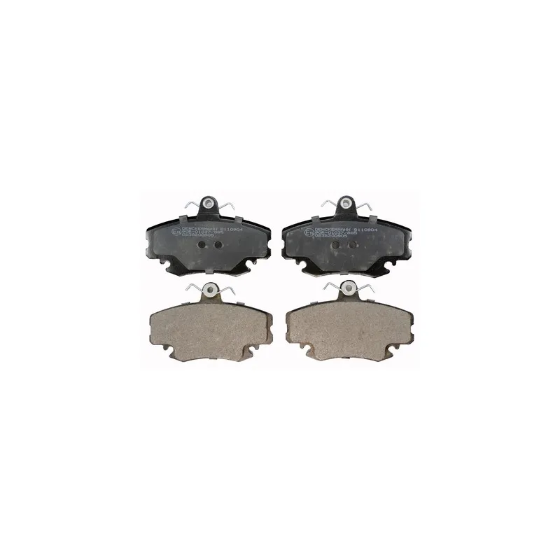 Jeu de 4 plaquettes de frein avant DENCKERMANN B110904
