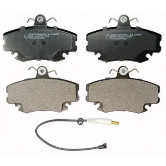 Jeu de 4 plaquettes de frein avant DENCKERMANN B110905