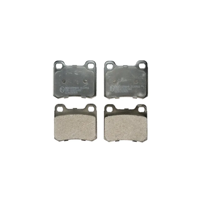Jeu de 4 plaquettes de frein arrière DENCKERMANN B110916