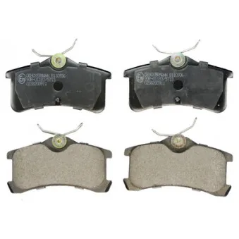Jeu de 4 plaquettes de frein arrière DENCKERMANN B110936