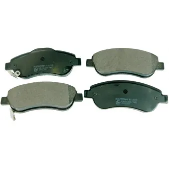 Jeu de 4 plaquettes de frein avant DENCKERMANN B111009