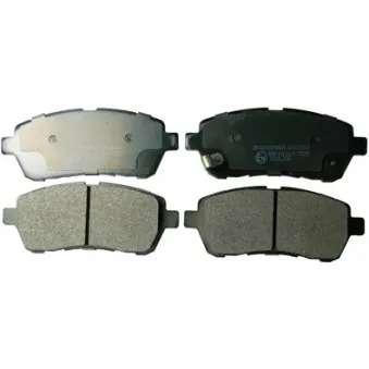 Jeu de 4 plaquettes de frein avant DENCKERMANN B111011