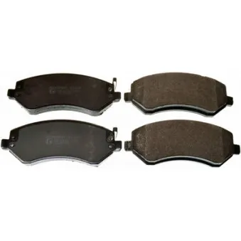 Jeu de 4 plaquettes de frein avant DENCKERMANN B111199