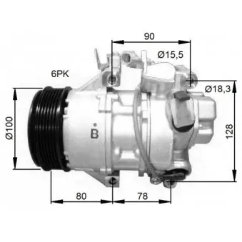 Compresseur, climatisation NRF 32736G