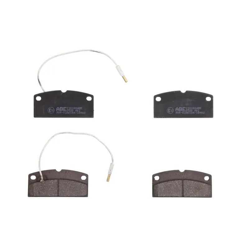 Jeu de 4 plaquettes de frein avant ABE C10100ABE