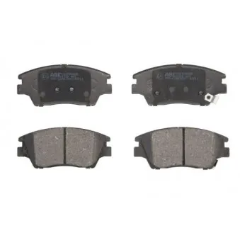 Jeu de 4 plaquettes de frein avant ABE C10534ABE