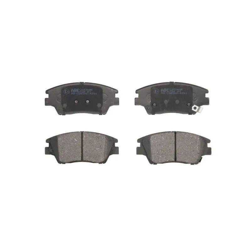 Jeu de 4 plaquettes de frein avant ABE C10534ABE