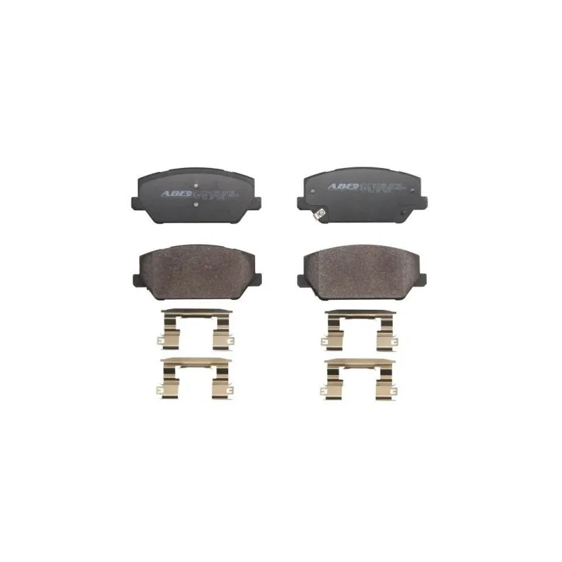 Jeu de 4 plaquettes de frein avant ABE C10537ABE