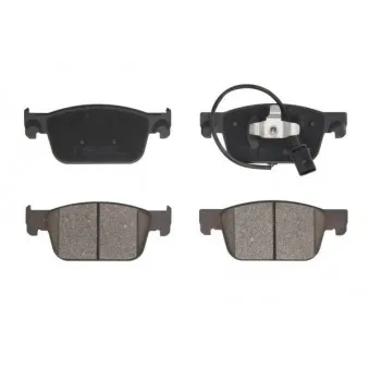 Jeu de 4 plaquettes de frein avant ABE C1A058ABE