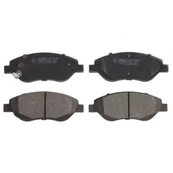 Jeu de 4 plaquettes de frein avant ABE C1F074ABE