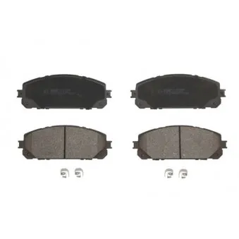 Jeu de 4 plaquettes de frein avant ABE C1Y050ABE
