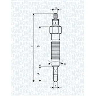 Bougie de préchauffage MAGNETI MARELLI