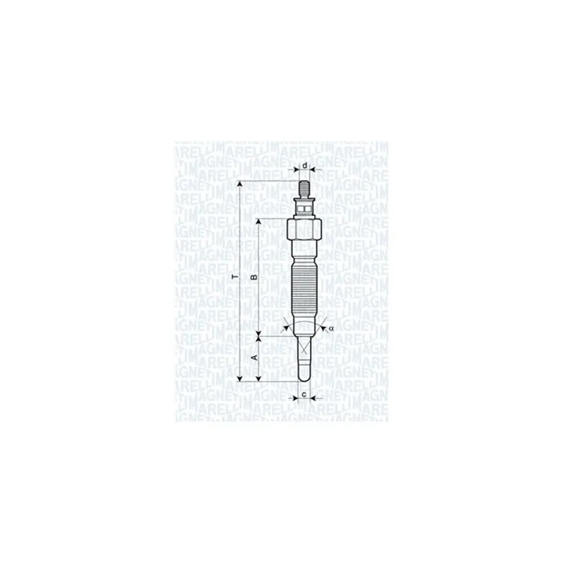 Bougie de préchauffage MAGNETI MARELLI 062900064304
