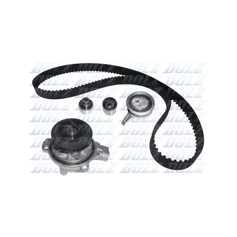 Pompe à eau + kit de courroie de distribution DOLZ KD153