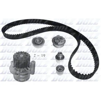 Pompe à eau + kit de courroie de distribution DOLZ KD156