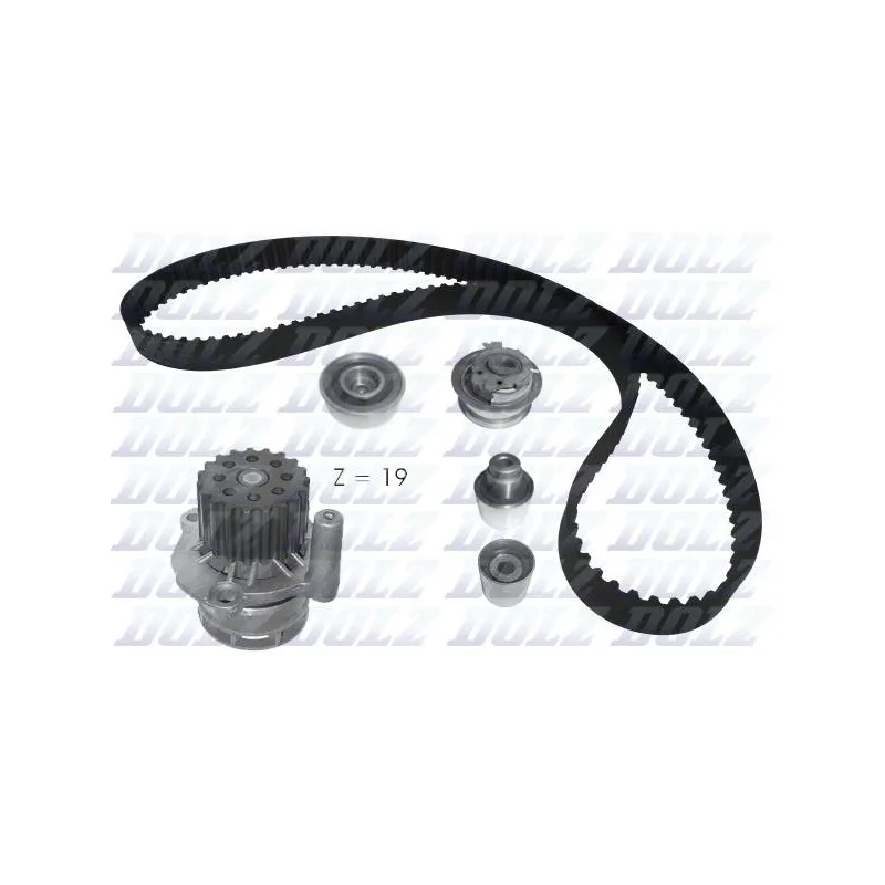 Pompe à eau + kit de courroie de distribution DOLZ KD156