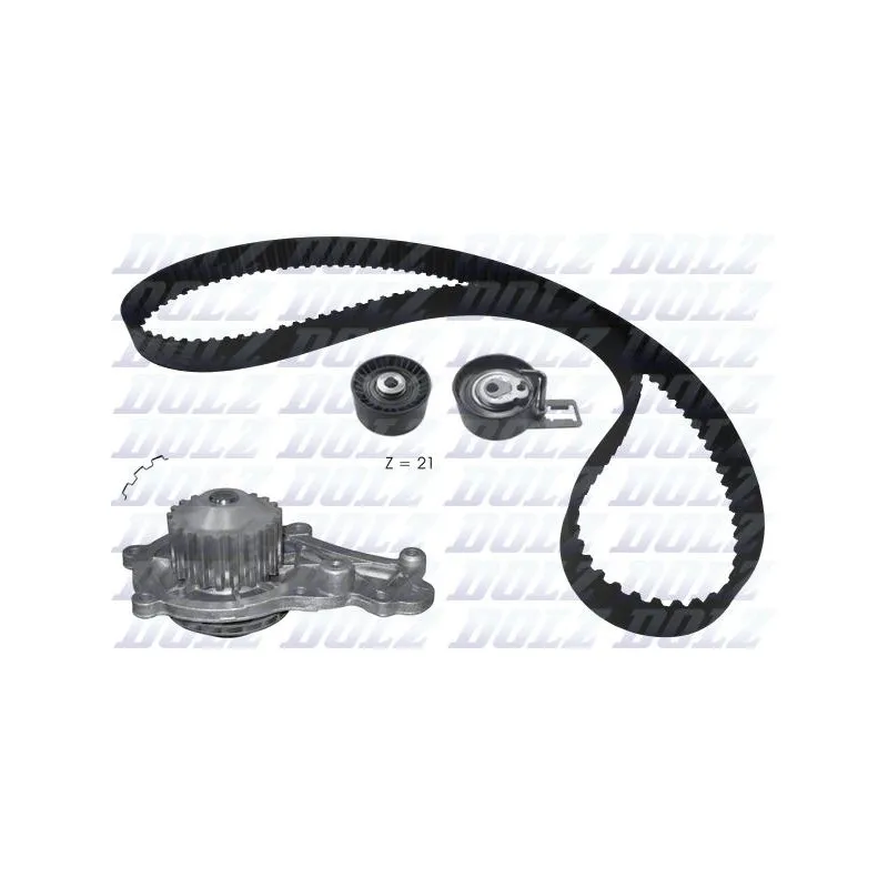 Pompe à eau + kit de courroie de distribution DOLZ KD160
