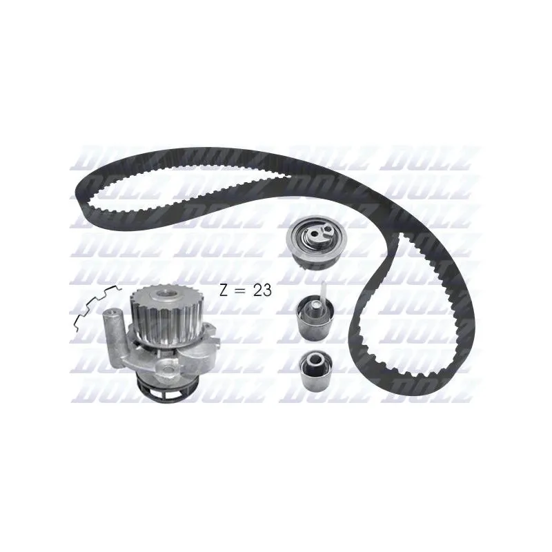 Pompe à eau + kit de courroie de distribution DOLZ KD165