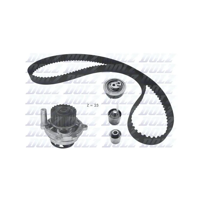 Pompe à eau + kit de courroie de distribution DOLZ KD166