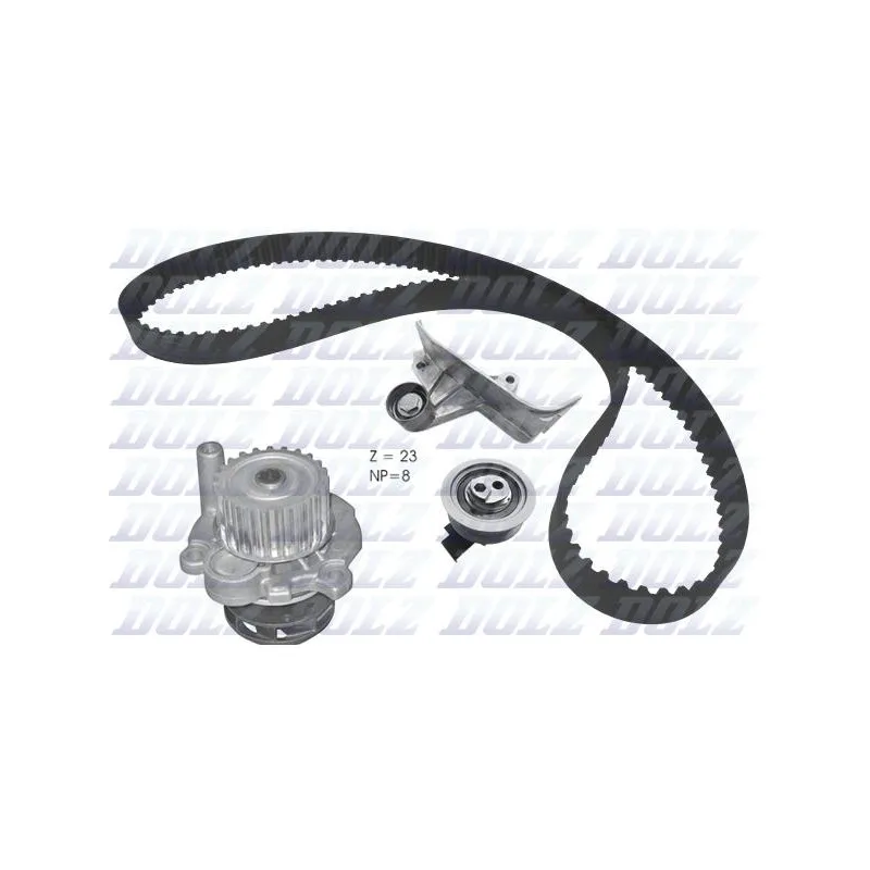 Pompe à eau + kit de courroie de distribution DOLZ KD167