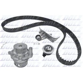 Pompe à eau + kit de courroie de distribution DOLZ