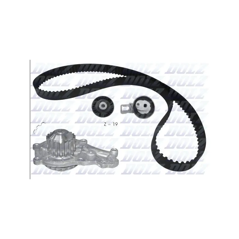 Pompe à eau + kit de courroie de distribution DOLZ KD169