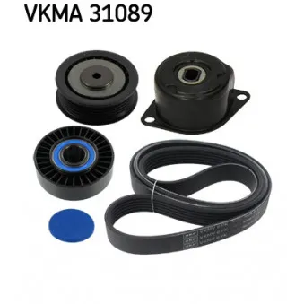 Jeu de courroies trapézoïdales à nervures SKF VKMA 31089