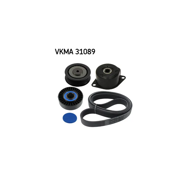 Jeu de courroies trapézoïdales à nervures SKF VKMA 31089
