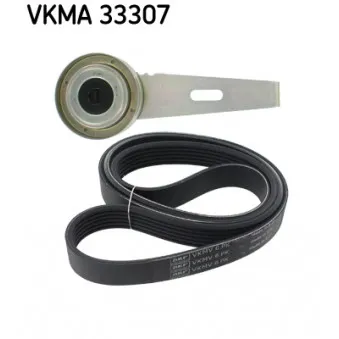 Jeu de courroies trapézoïdales à nervures SKF VKMA 33307