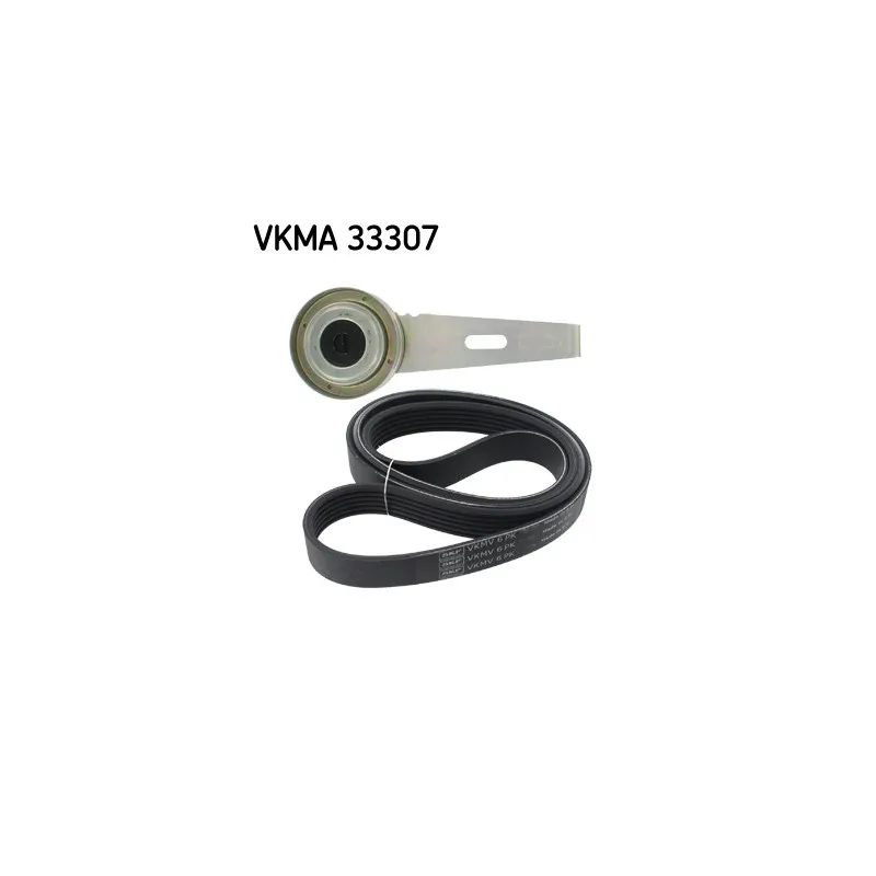 Jeu de courroies trapézoïdales à nervures SKF VKMA 33307